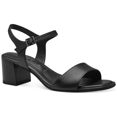 Black Casual Open Sandals Sandali Pelle Scarpe Donna Nero Eu 38, 1-28317-42 001 - Foto 1