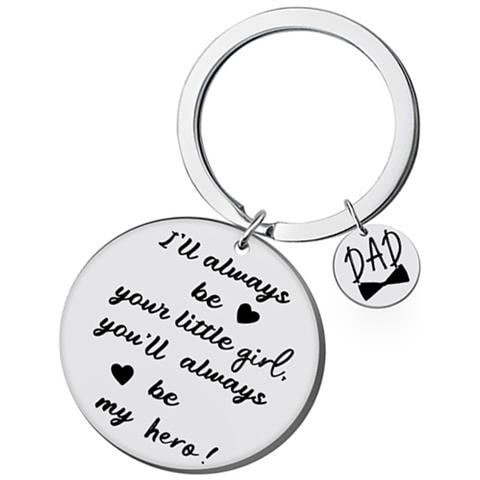 Portachiavi In Acciaio Inossidabile - Regalo Per La Festa Del Papà  L - Foto 1