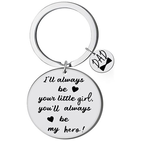 Portachiavi In Acciaio Inossidabile - Regalo Per La Festa Del Papà  L - Foto 2