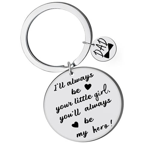 Portachiavi In Acciaio Inossidabile - Regalo Per La Festa Del Papà  L - Foto 3