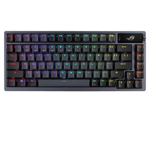 Azoth tastiera Gaming USB + RF Wireless + Bluetooth QWERTY Inglese Metallico - Foto 1