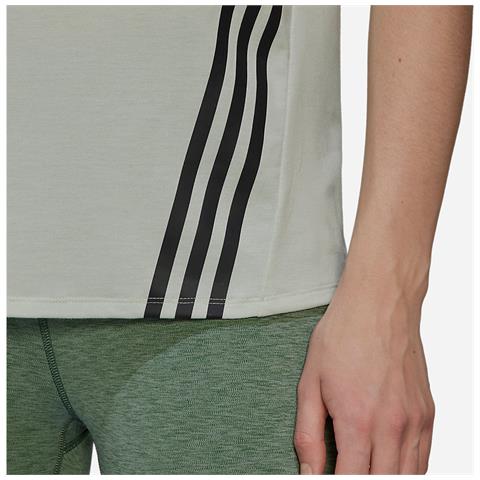 Trainicons 3-stripes Tee Hk6976, Donne, Verde, M - Foto 2
