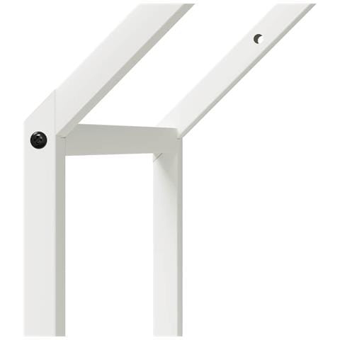 Rastrelliera per Legna da Ardere Bianca 40x25x60 cm - Foto 2
