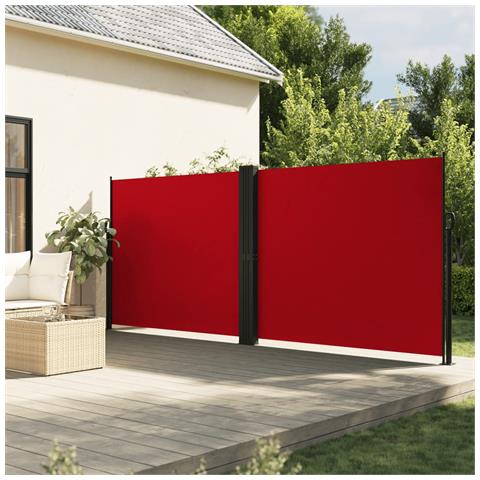 Tenda Da Sole Laterale Retrattile Rossa 160x1000 Cm - Foto 1