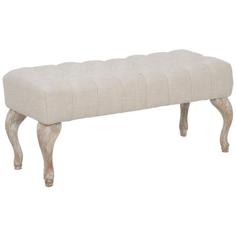 Panca Mf296 - Beige - Legno - 97x42x40 Cm - Foto 1