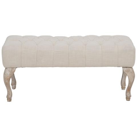 Panca Mf296 - Beige - Legno - 97x42x40 Cm - Foto 2