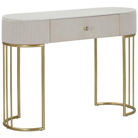Tavolo Consolle Mf615 - Beige - Legno - 100x40x75 Cm - Foto 1