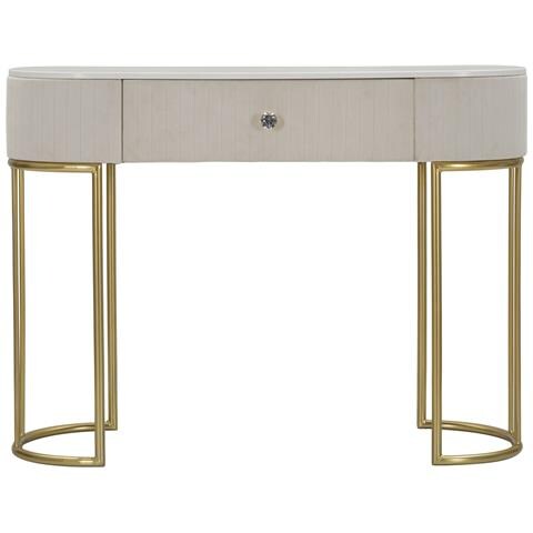 Tavolo Consolle Mf615 - Beige - Legno - 100x40x75 Cm - Foto 2