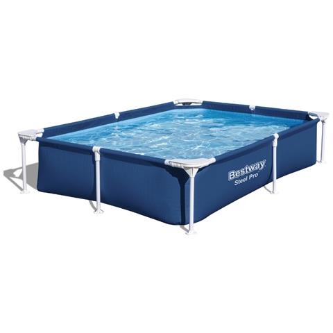 Piscina Fuori Terra - Rettangolo - 221x150x43 Cm - Blu - Include Accessori Coordinati Cb40 - Foto 5