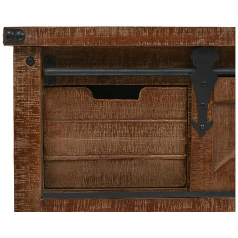 Lusso Casadino -  Tavolo Consolle In Massello Di Abete 131x35,5x75cm Marrone - Foto 8