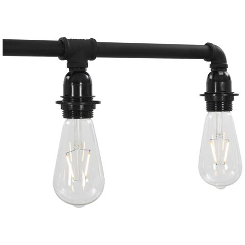 Lusso Casadino -  Lampadario Nero Per 5 Lampadine E27 - Foto 6