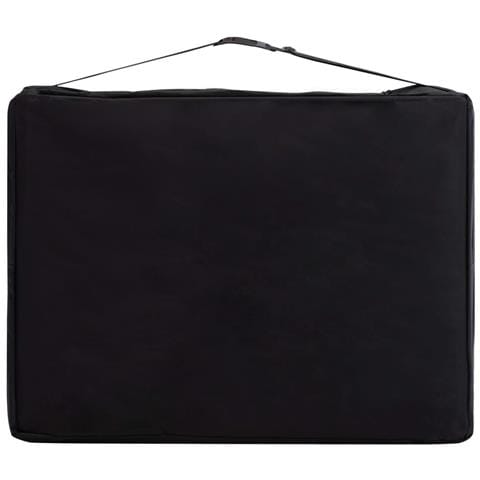 Lettino Massaggio Pieghevole A 2 Sezioni Legno Nero E Bianco - Foto 8