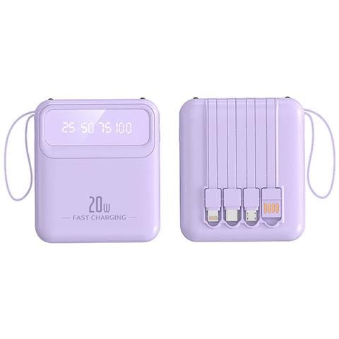 Powerbank 10000mah 20w Con Display Led / Torcia / Cavi Compatti - Foto 2