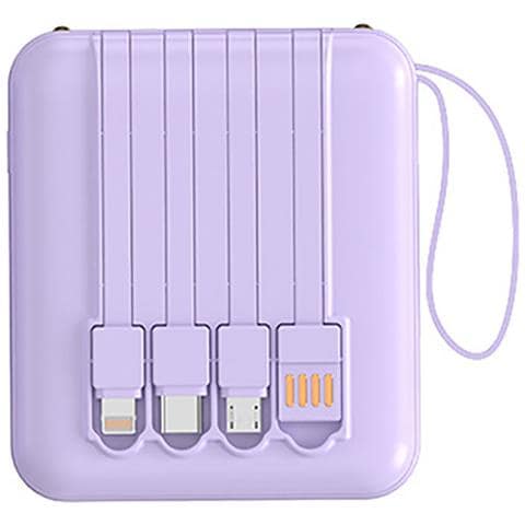 Powerbank 10000mah 20w Con Display Led / Torcia / Cavi Compatti - Foto 4