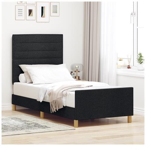 Rete Letto Nera 80x200 cm - Foto 2