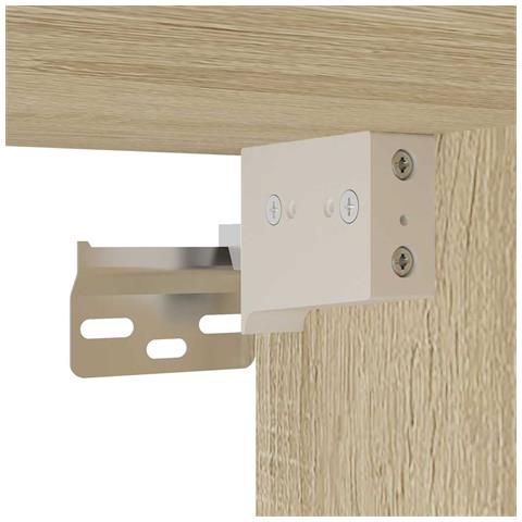 Set Mobili da Bagno 2 pz Rovere Sonoma in Legno Multistrato - Foto 9