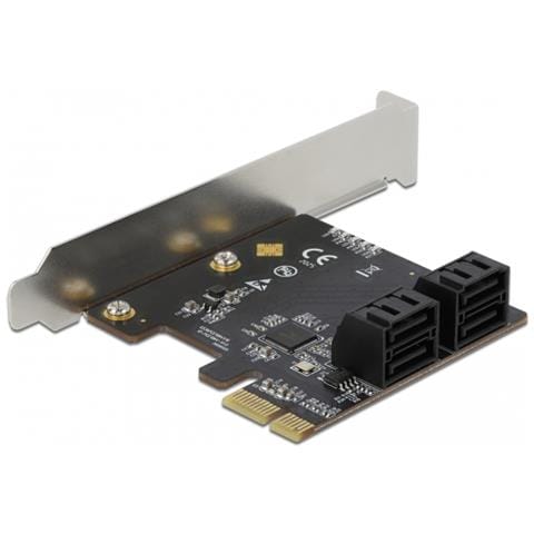 Scheda PCI Express x1 SATA a 4 porte - Fattore di forma a basso profilo - Foto 1