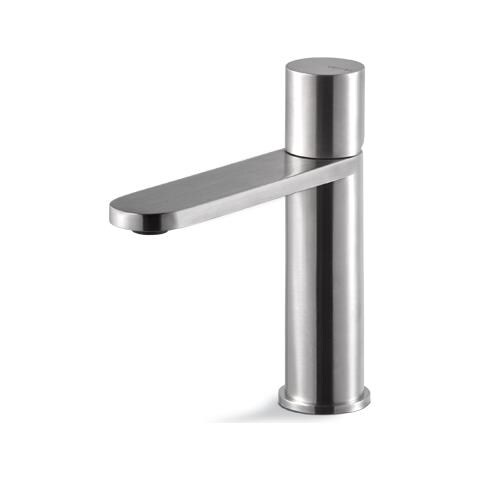 Miscelatore Lavabo Senza Scarico Acciaio Inox Vema Veny Steel V29011 Satinato - Foto 1