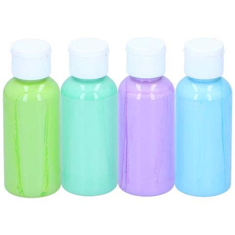 Set Di Pittura Acrilica 4x80 Ml Toni Pastello Freddi, Multicolore - Foto 1