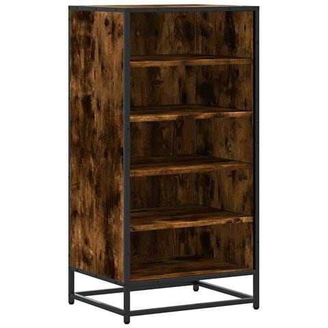 Scarpiera Rovere Fumo 48x38x97,5 cm in Legno Multistrato - Foto 1