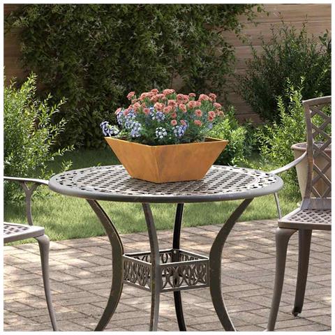Vaso a Ciotola da Giardino 5 pcs Ruggine 35 x 35 x 15 cm - Foto 2