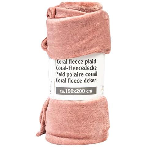 Coperta Per Divano E Letto In Tessuto 150x200 Cm Confortevole Caloroso, Rosa - Foto 1