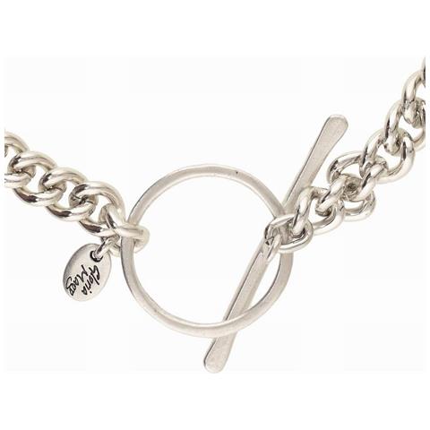 Grande Collana A Catena In Argento Con Grande Chiusura Centrale. - Foto 3