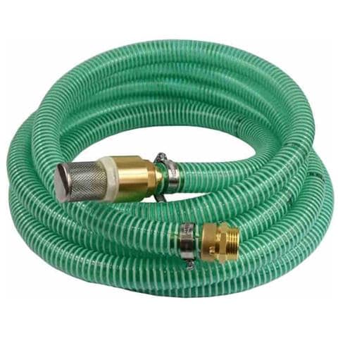 Tubo Aspirazione 1 Pollice Tubo Mandata 1 Pollice Tubo Aspirazione Acqua 25mm Con Filtro Valvola Ritegno Raccordo Doppio Nipplo 1 6m - Foto 1