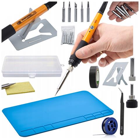 Saldatore Di Precisione Con Potenziometro Op60w - Set 14-in-1 | Regolazione Della Temperatura 200-450 °c | Lavori Elettronici - Foto 1