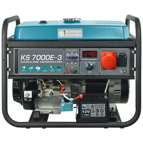 Generatore a benzina """" KS 7000E-3 Tensione, V 400 Potenza massima, kW 5.5 - Foto 4