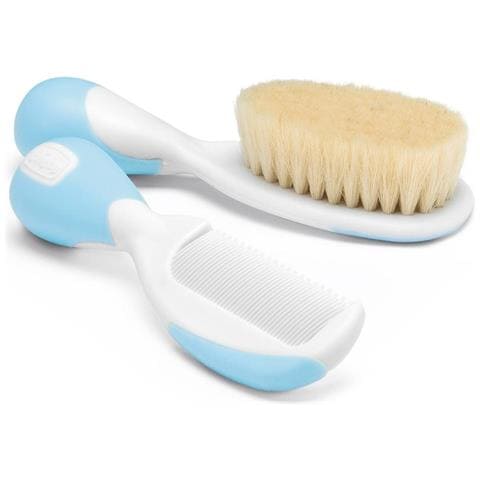 Spazzola + Pettine Azzurro - Foto 1