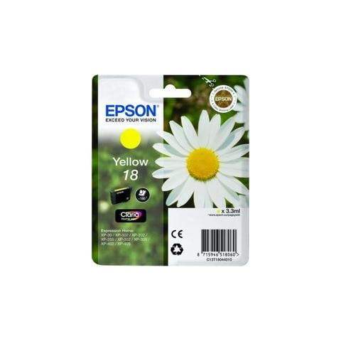 C13T18044010 Cartuccia Ink Originale Gialla per XP-30/102/202/205/302/305/402/405 Capacità 180 Pagine - Foto 1