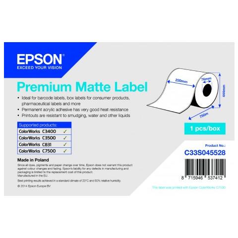 Etichetta multiuso Premium - 220 mm Larghezza x 750 m Lunghezza - Getto d'inchiostro - Foto 1