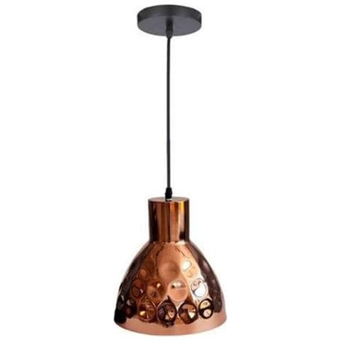 Lampadario Pendente Cromato A Sospensione E27 Metallo Oro Rosa Vt-8220 3711 - Foto 1