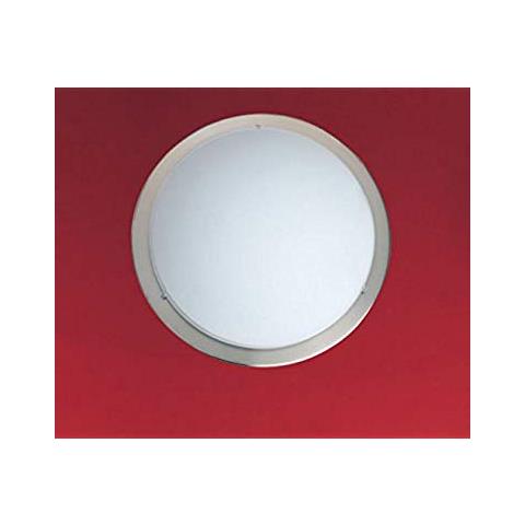 82942 Planet Plafoniera 1lx100w E27 Nickel+vetro Satinato - Foto 2