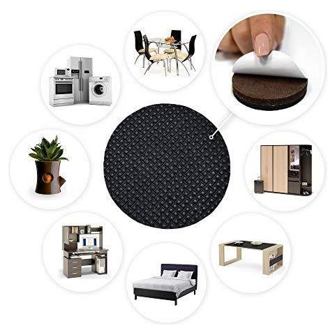 Mobili Pads - Pad Antiscivolo - Premium 24 Pezzi 50mm - La Protezione Del Pavimento Pads - Piedini In Gomma Per I Piedi Mobili - Ideale Piano Protettori Per Conservare In Luogo Mobili. Smettere Vostri Mobili - Foto 2