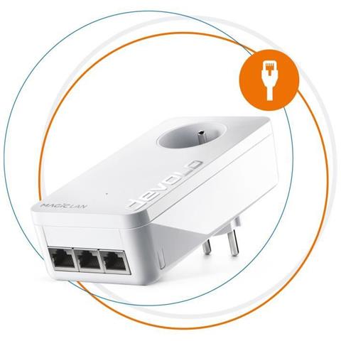 Cpl Magic 2 Lan Tripla Estensione - Fino A 2400 Mbit / S - Foto 1