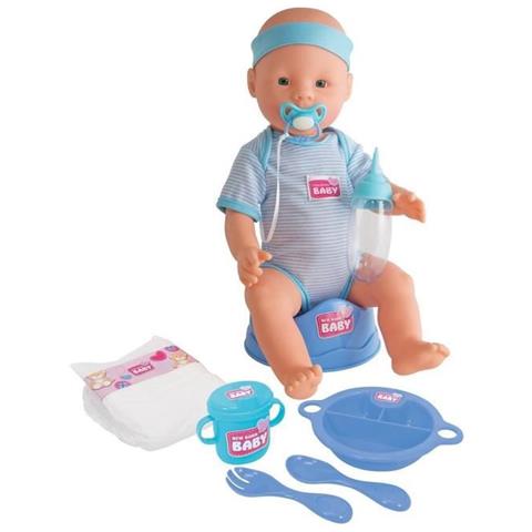 New Born Baby Blue Baby Doll 43cm Beve Pipì - Foto 1
