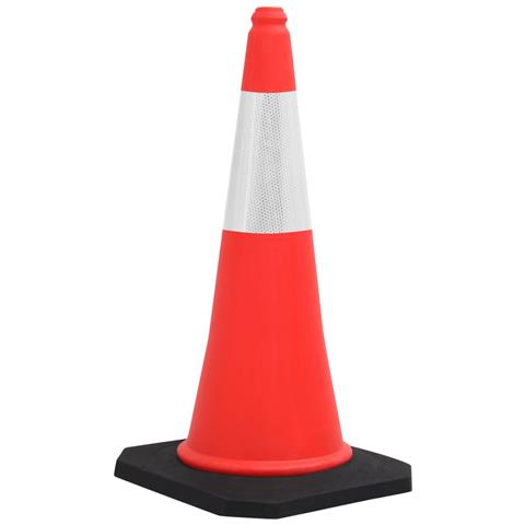 Coni Spartitraffico Riflettenti con Basi Pesanti 10 pz 75 cm - Foto 5