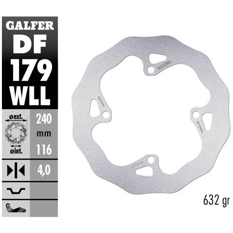 Disco Freno Posteriore Wave Kawasaki Kx 250 F 04-19 - Foto 1