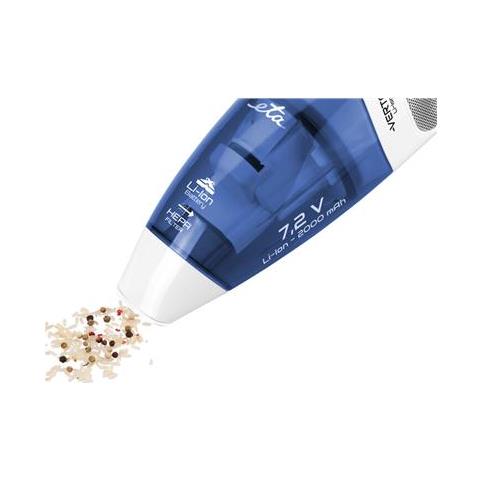 Aspirapolvere Eta Verto Eta144290000 Funzionamento Cordless, Palmare, 7,2 V, Tempo Di Funzionamento (max) 15 Min, Bianco / blu - Foto 2