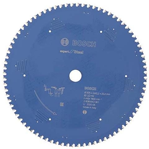 Accessories 2608643061 - Lama Per Sega Circolare Csb Expert Metal: 305x25.4x80 D-hltcg, Nero - Foto 1