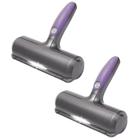 Fur Daddy - Spazzola Per Peli Di Animali Domestici - ™ - Rimuovi Peli Di Cani E Gatti - Viola E Grigio - Per Divano /vestiti - Set Di 2 - Foto 1