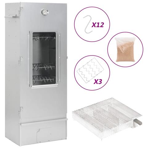 Forno Affumicatore Bbq Generatore Fumo Freddo Acciaio Zincato - Foto 1