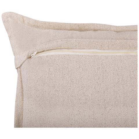 Set Di 2 Cuscini Hentepe Cotone 45 X 45 Cm Nero Trama Geometrica - Foto 2