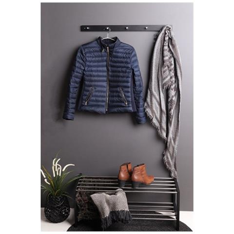 Scarpiera Padova - Nero - Metallo - 78x34x32 Cm - Foto 2