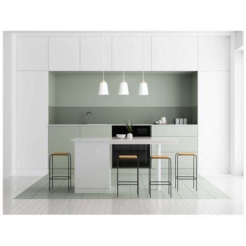 Lampada A Sospensione Bolero - Bianco - Acciaio Verniciato A Polvere, Legno - 66x100x14 Cm - Foto 6