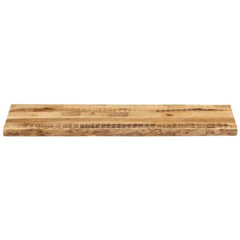Piano Tavolo Bordi Vivi 110x40x2,5 Cm Legno Di Mango Grezzo - Foto 3