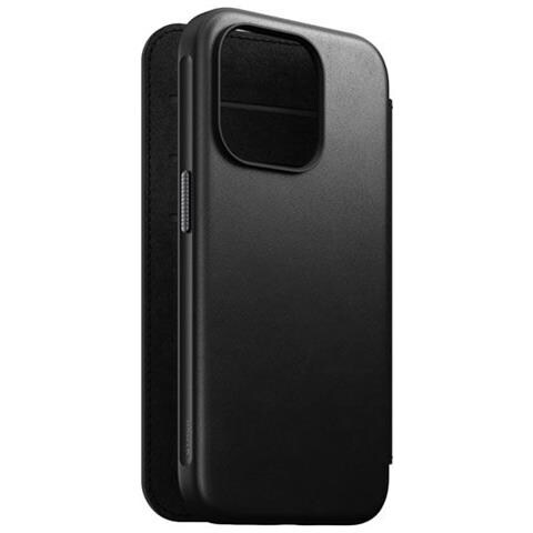 Custodia Per Iphone 15 Pro Magsafe Con Portacarte In Pelle Moderna, Nero - Foto 5