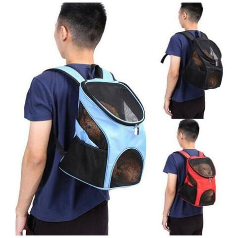 Trasportino Zaino Cane Gatto Doppia Spalla Borsa Traspirante Animali Domestici - Foto 4